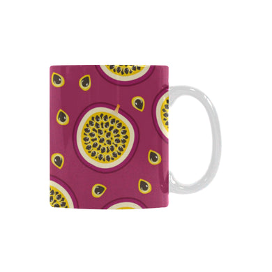 Sliced Passion Fruit Pattern Classical White Mug (FulFilled In US)