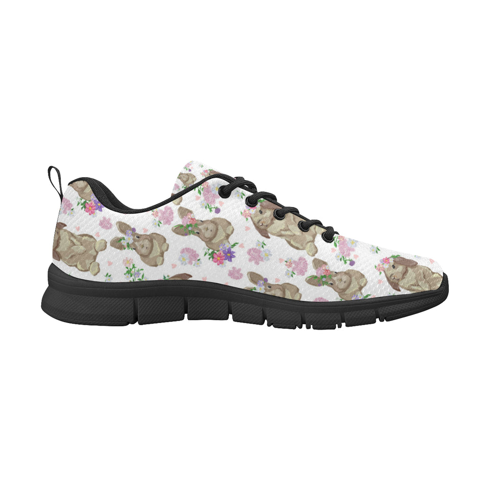 Rabbit Pattern Men's Sneakers Black