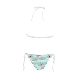 Sleep Koala Pattern Sexy Bikinis Two-Pieces Swimsuits