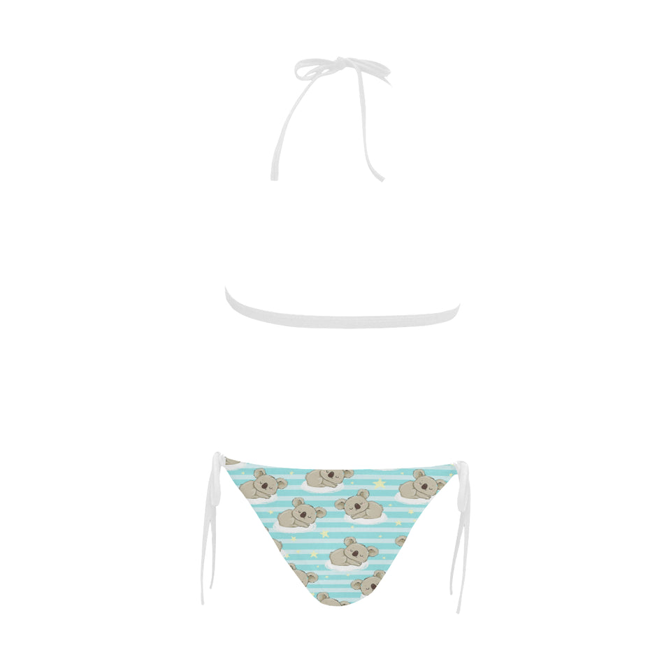 Sleep Koala Pattern Sexy Bikinis Two-Pieces Swimsuits