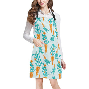 Carrot Pattern Print Design 03 Adjustable Apron