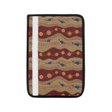 Kangaroo Aboriginal Pattern Car Seat Belt Cover