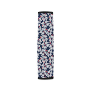 Hibiscus Pattern Print Design 02 Car Seat Belt Cover