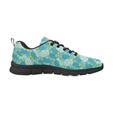 Rabbit Flower Theme Pattern Men's Sneakers Black