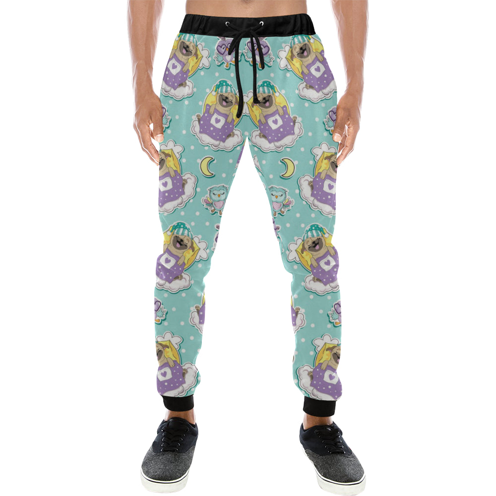 Pug Sweet Dream Pattern Unisex Casual Sweatpants