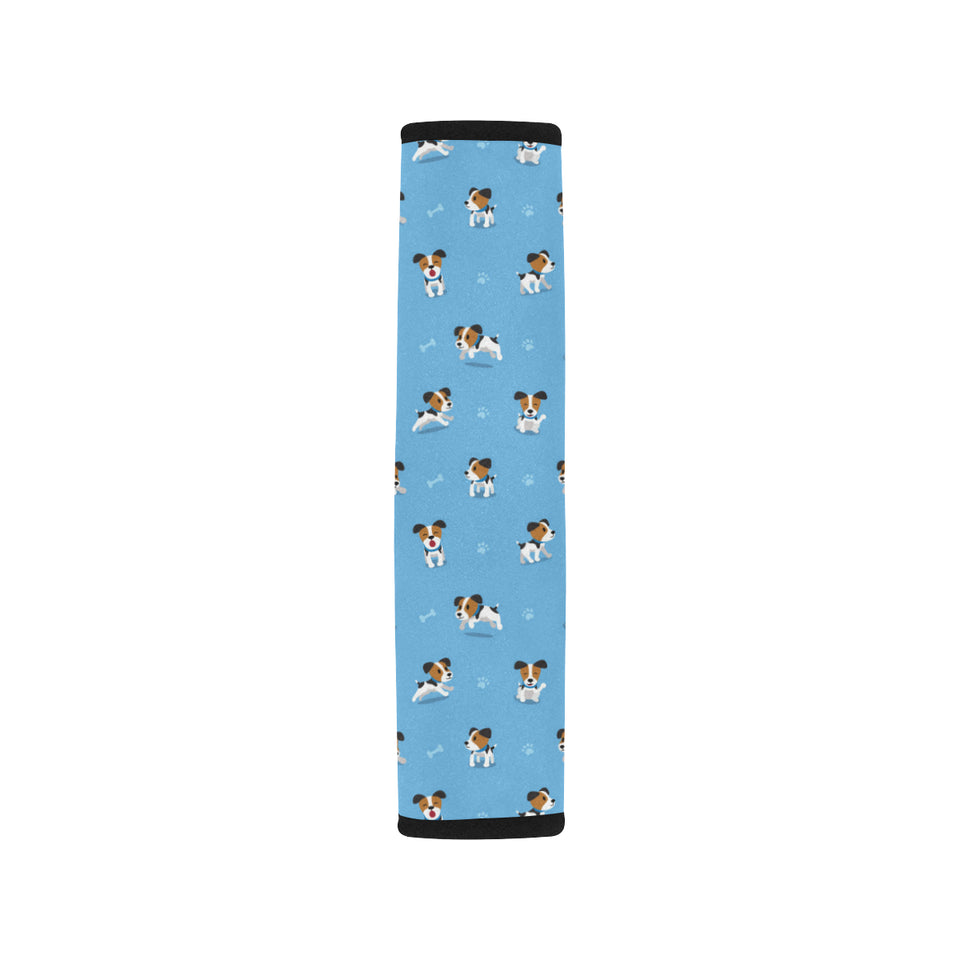 Jack Russel Pattern Print Design 04 Car Seat Belt Cover