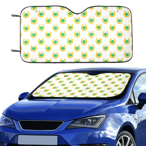 Horseshoes Pattern Print Design 03 Car Sun Shade