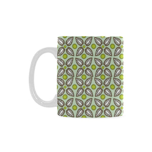 Cocoa Pattern background Classical White Mug (FulFilled In US)