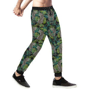 Leopard Leaves Pattern Unisex Casual Sweatpants