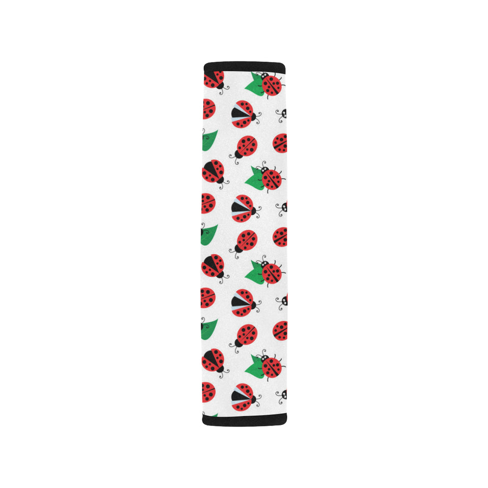 Ladybug Pattern Print Design 01 Car Seat Belt Cover