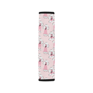 Poodle Pattern Car Seat Belt Cover