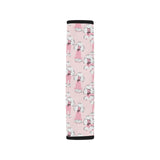 Poodle Pattern Car Seat Belt Cover