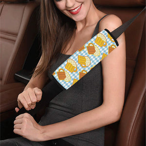 Beer Glass Pattern Car Seat Belt Cover