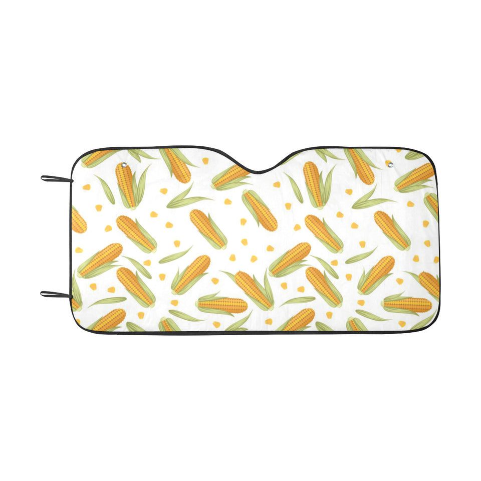 Corn Pattern Print Design 04 Car Sun Shade