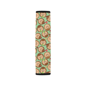 Hedgehog Pattern Print Design 01 Car Seat Belt Cover