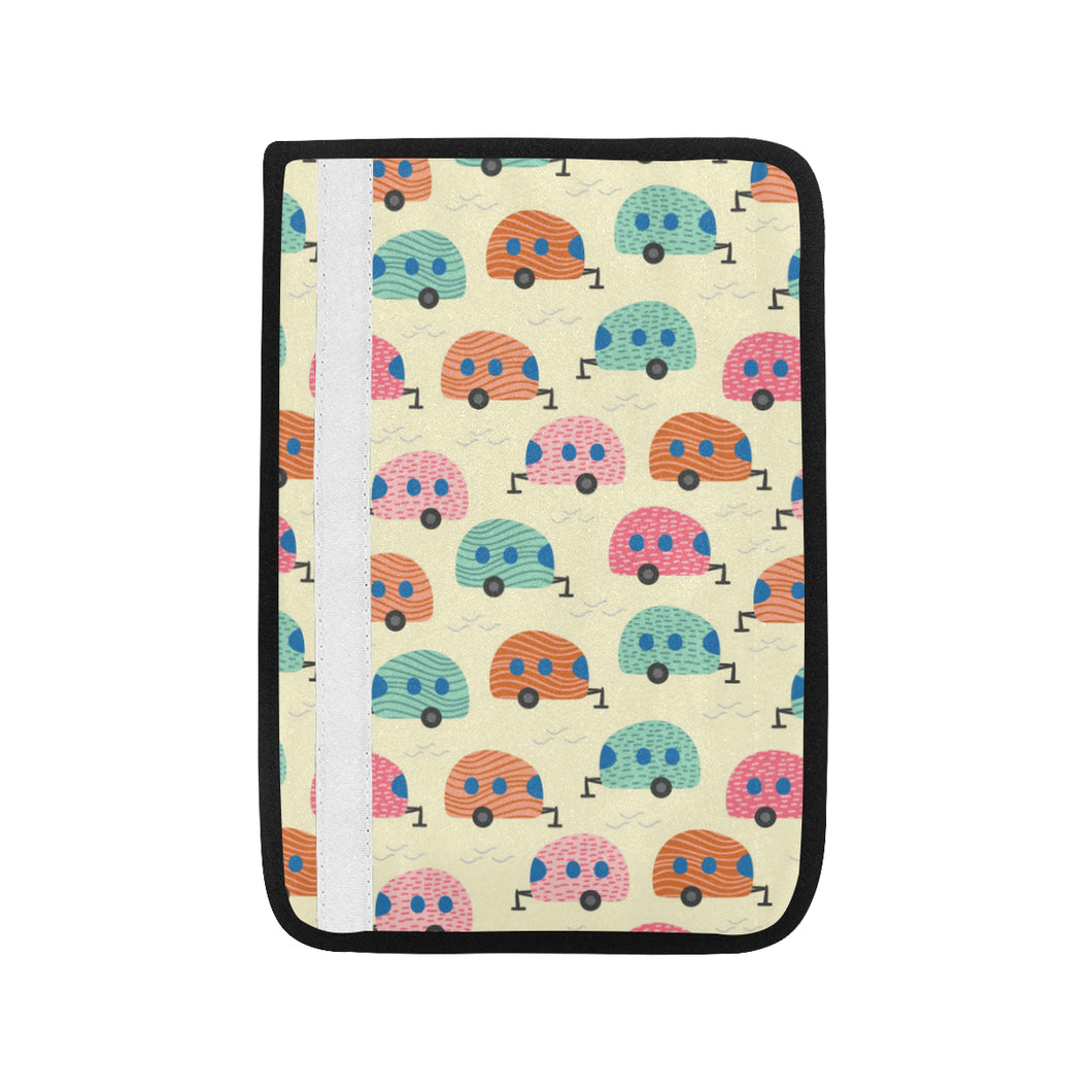 Camper Van Pattern Print Design 04 Car Seat Belt Cover