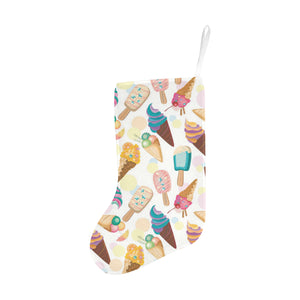 Colorful Ice Cream Pattern Christmas Stocking