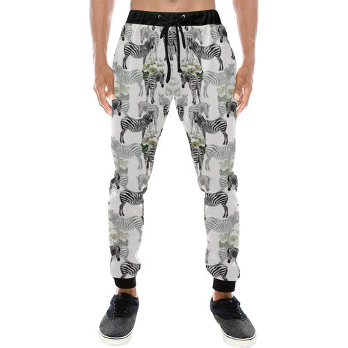 Zebra Pattern Unisex Casual Sweatpants