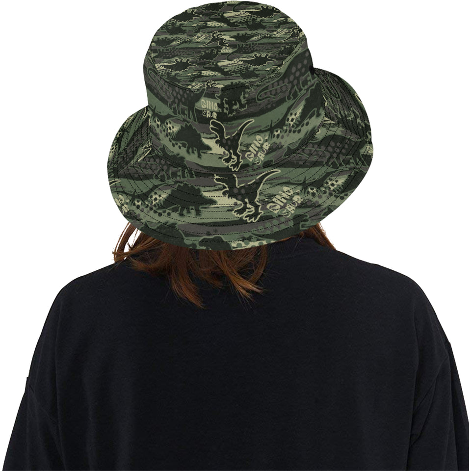 Dinosaur Camo Pattern Unisex Bucket Hat