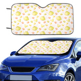 Tea pots Pattern Print Design 03 Car Sun Shade