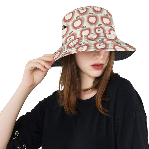 Red Apple Pattern Unisex Bucket Hat