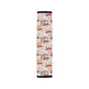 Camper Van Pattern Print Design 01 Car Seat Belt Cover