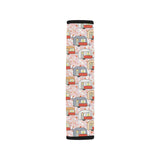 Camper Van Pattern Print Design 01 Car Seat Belt Cover