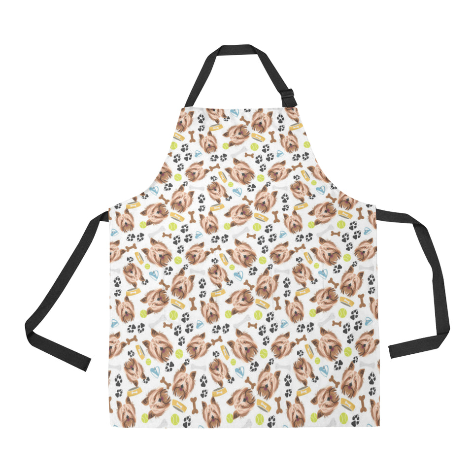 Yorkshire Terrier Pattern Print Design 05 Adjustable Apron