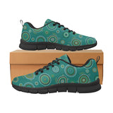 Sea Turtle Aboriginal Pattern Men's Sneakers Black