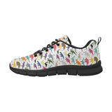 Colorful Dinosaur Pattern Men's Sneakers Black