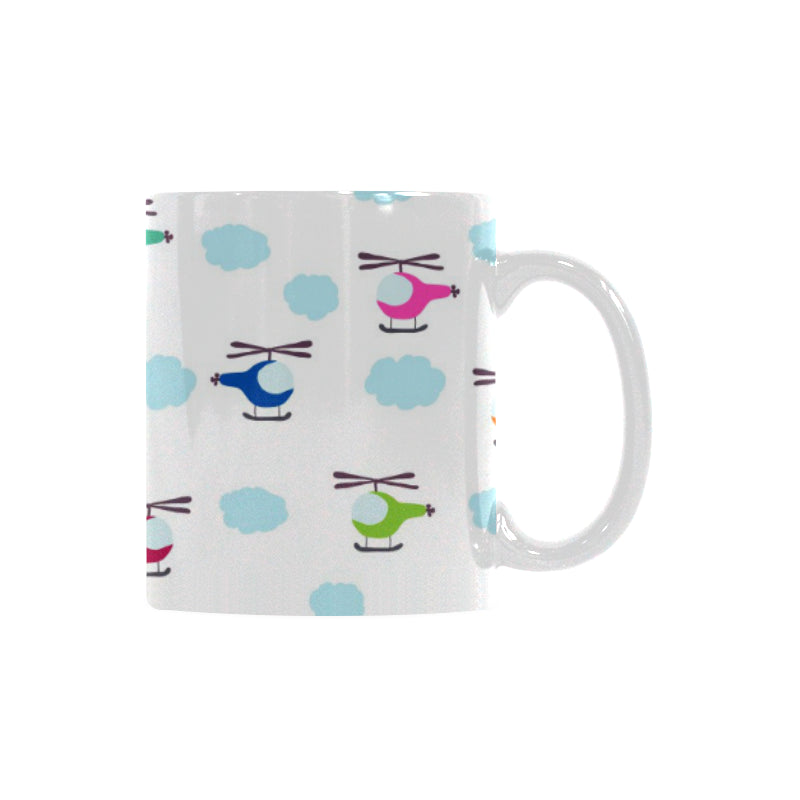 Helicopter Could Pattern Classical White Mug (FulFilled In US)