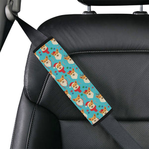 Christmas Corgi Pattern Car Seat Belt Cover