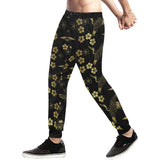 Gold Japanese Theme Pattern Unisex Casual Sweatpants