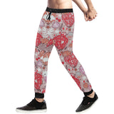 Red Pink Hot Air Balloon Pattern Unisex Casual Sweatpants