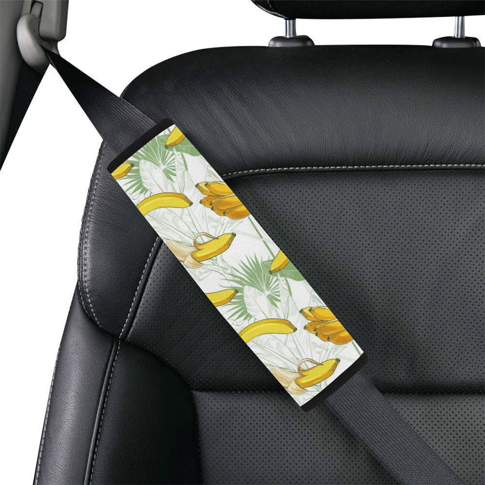 Banana Pattern Background Car Seat Belt Cover