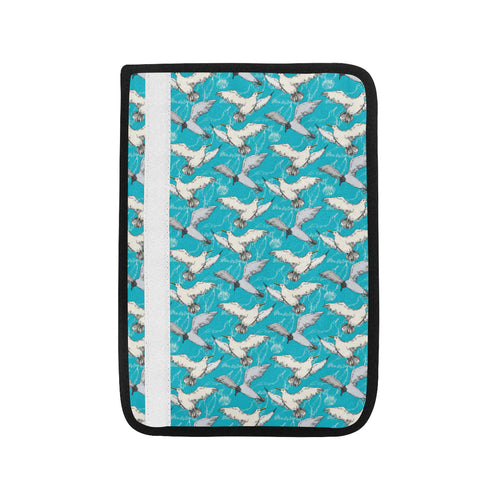 Seagull Pattern Print Design 03 Car Seat Belt Cover