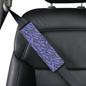 Lavender Theme Pattern Car Seat Belt Cover