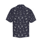 Swallow Pattern Print Design 02 Men's All Over Print Hawaiian Shirt (Model T58)