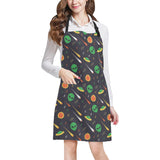 Alien Pattern Print Design 03 Adjustable Apron