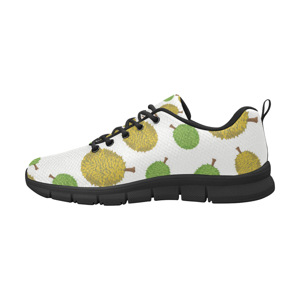 Durian Background Pattern Men's Sneakers Black