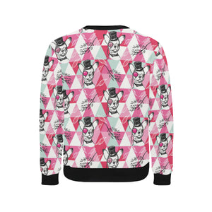 Cool Chihuahua Pink Pattern Men's Crew Neck Sweatshirt