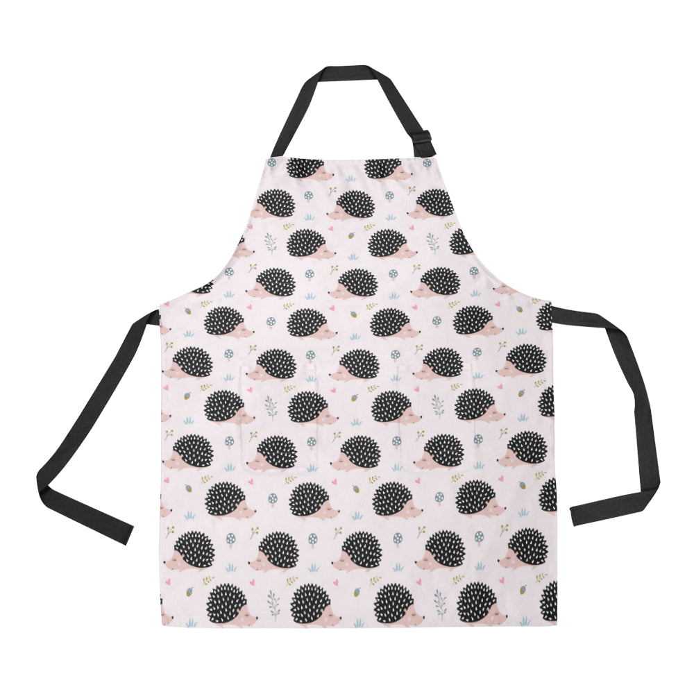 Hedgehog Pattern Print Design 04 Adjustable Apron