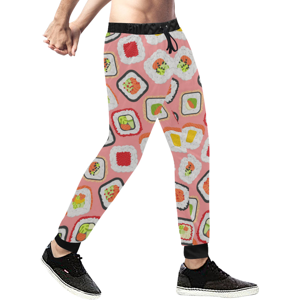 Sushi Roll Pattern Unisex Casual Sweatpants