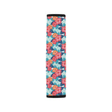 Hibiscus Pattern Print Design 05 Car Seat Belt Cover