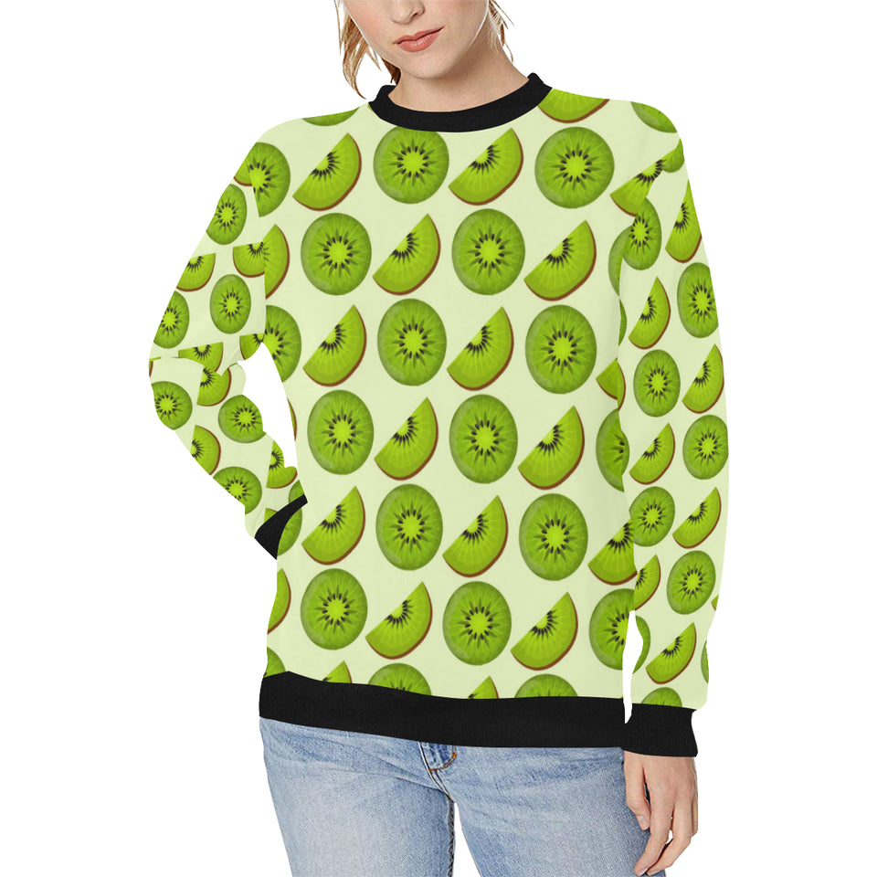 Kiwi Pattern Women's Crew Neck Sweatshirt