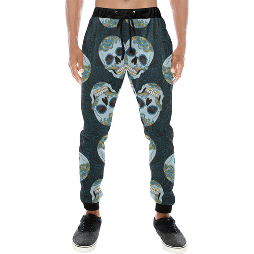 Suger Skull Pattern Unisex Casual Sweatpants