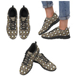 Eagle Pattern Print Design 02 Women's Sneakers Black