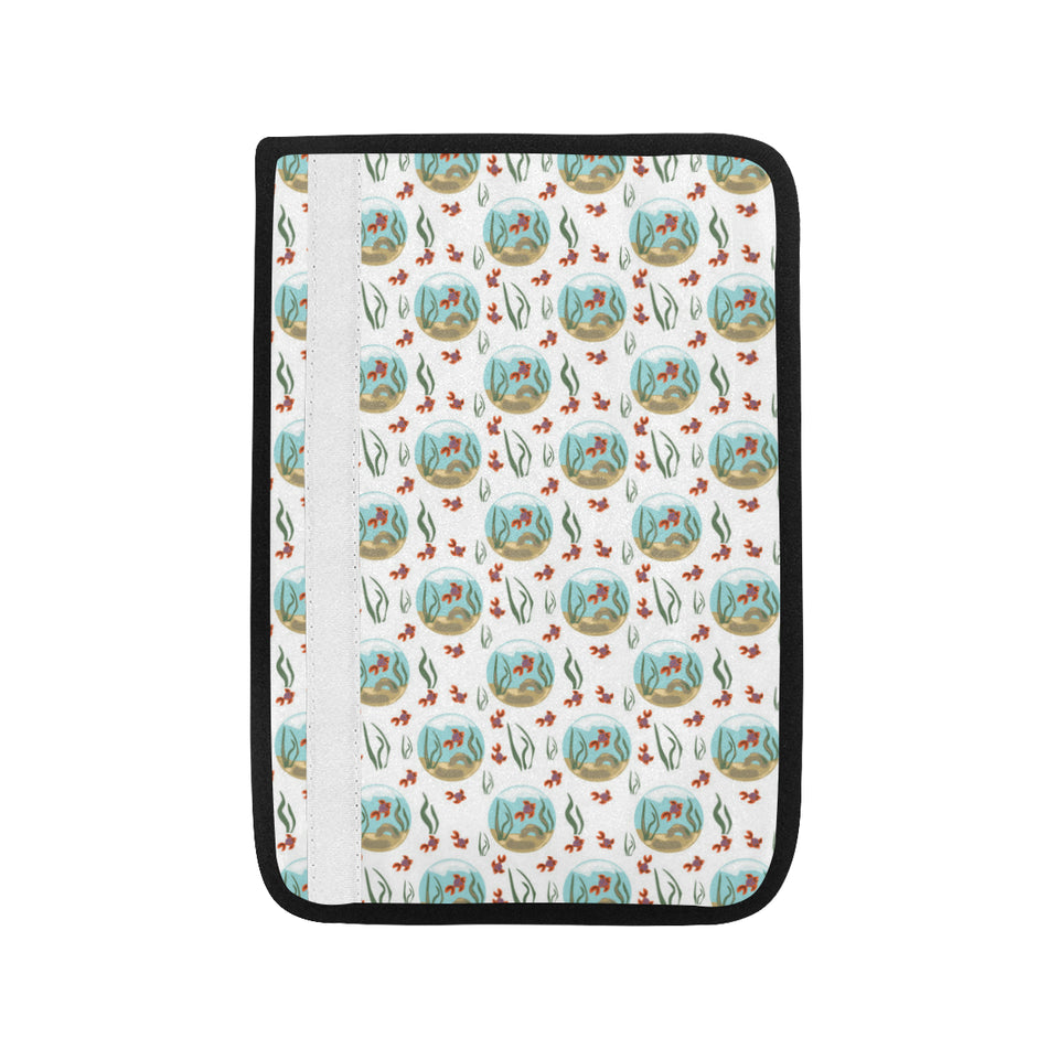 Goldfish Pattern Print Design 01 Car Seat Belt Cover