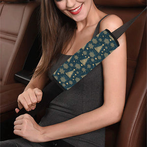 Gold Snowflake Chirstmas Pattern Car Seat Belt Cover