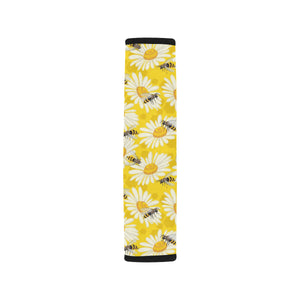 Bee Daisy Pattern Car Seat Belt Cover